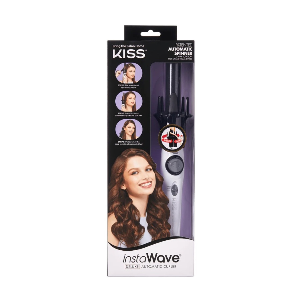 KISS instawave deluxe automatic rotating 1 inch curling iron